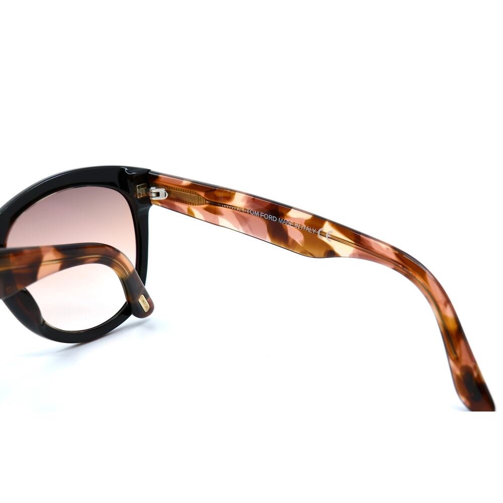 NEW TOM FORD TF870/S CARA BLACK/HAVANA PINK GRADIENT AUTHENTIC SUNGLASSES - Picture 7 of 12